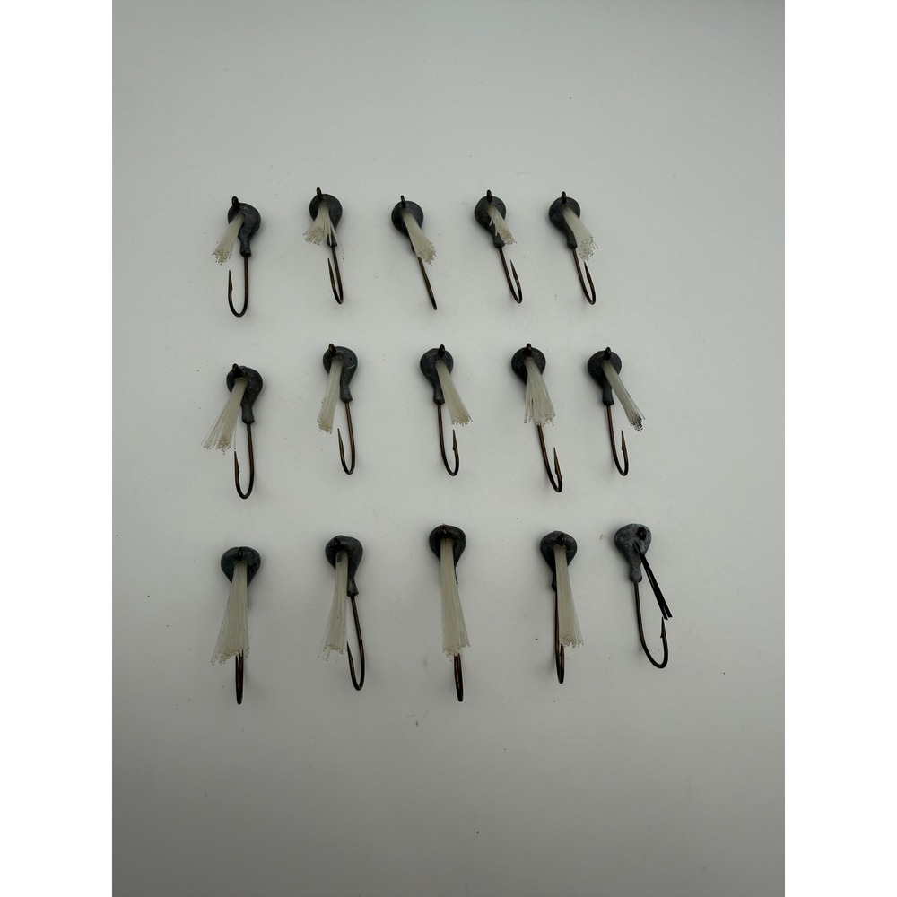 Handmade Weedless Jig Heads 3/16‎ oz Lead Head Fiber Guard Fishing Hooks 15pc